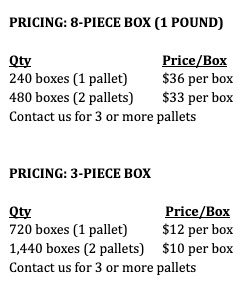 Bulk Order Rate Sheet